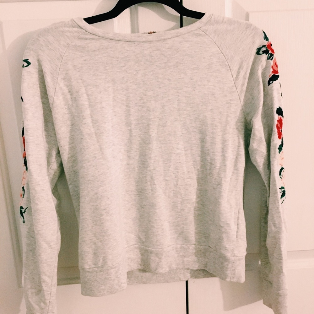 a new day embroidered long sleeve shirt